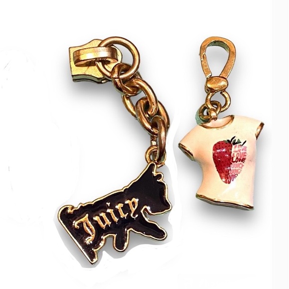 Juicy Couture Bag Charms Pulls Bundle Tee Shirt Scotty Y2K - Picture 1 of 4